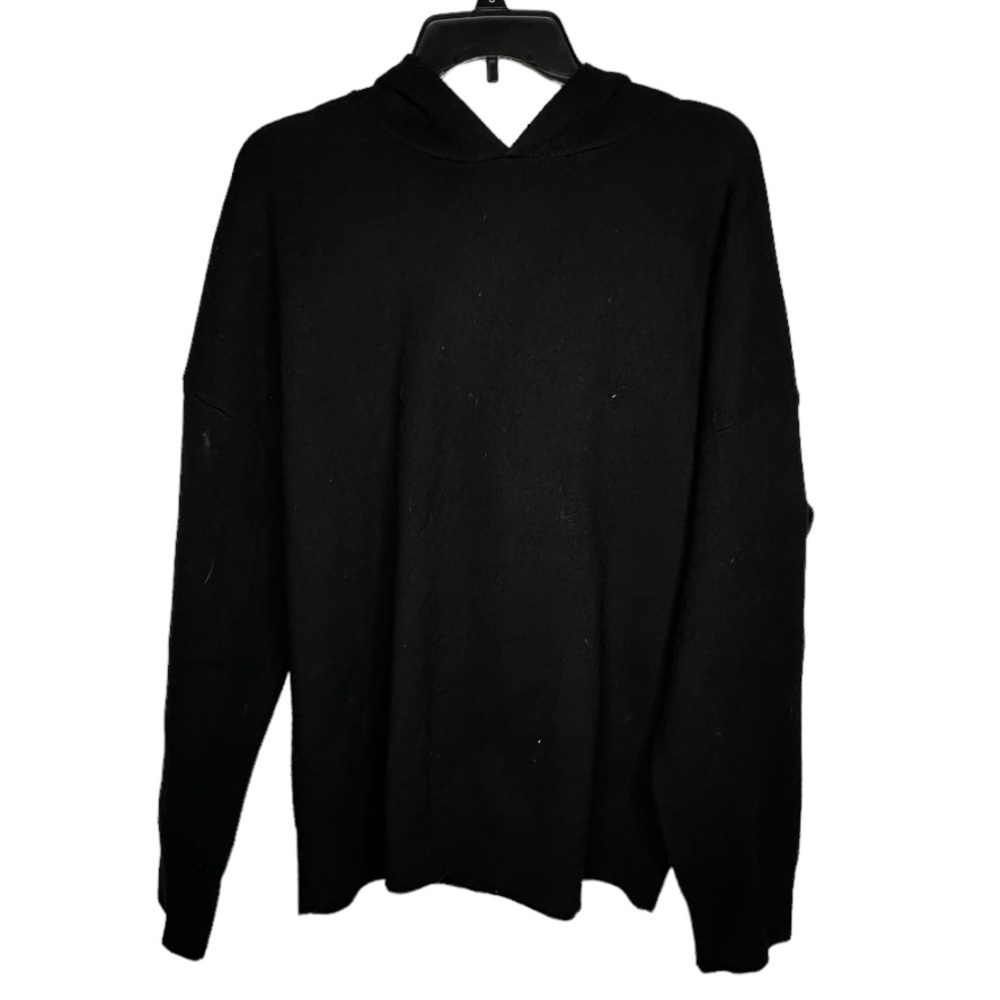 Zara Men's Black Pullover‎ Hoody Sweater